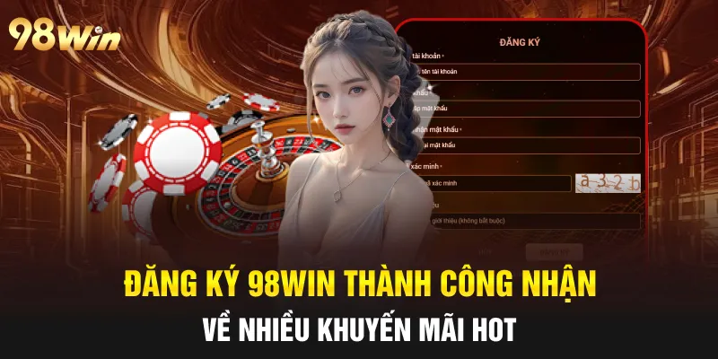 ĐĂNG KÝ 98WIN - HƯỚNG DẪN CHI TIẾT DỄ THỰC HIỆN NHẤT 2025 3 Đăng ký 98win thành công nhận về nhiều khuyến mãi Hot