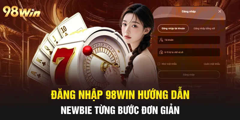 Đăng nhập 98win hướng dẫn newbie từng bước đơn giản