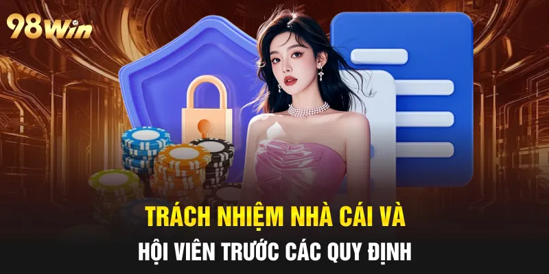 QUYỀN RIÊNG TƯ 98WIN DÀNH CHO HỘI VIÊN THAM GIA CÁ CƯỢC 3 Trách nhiệm nhà cái và hội viên trước các quy định