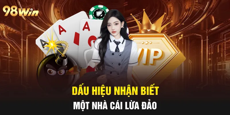 TIN ĐỒN 98WIN LỪA ĐẢO KHIẾN CỘNG ĐỒNG HOANG MANG NĂM 2025 3 Dấu hiệu nhận biết một nhà cái lừa đảo không uy tín